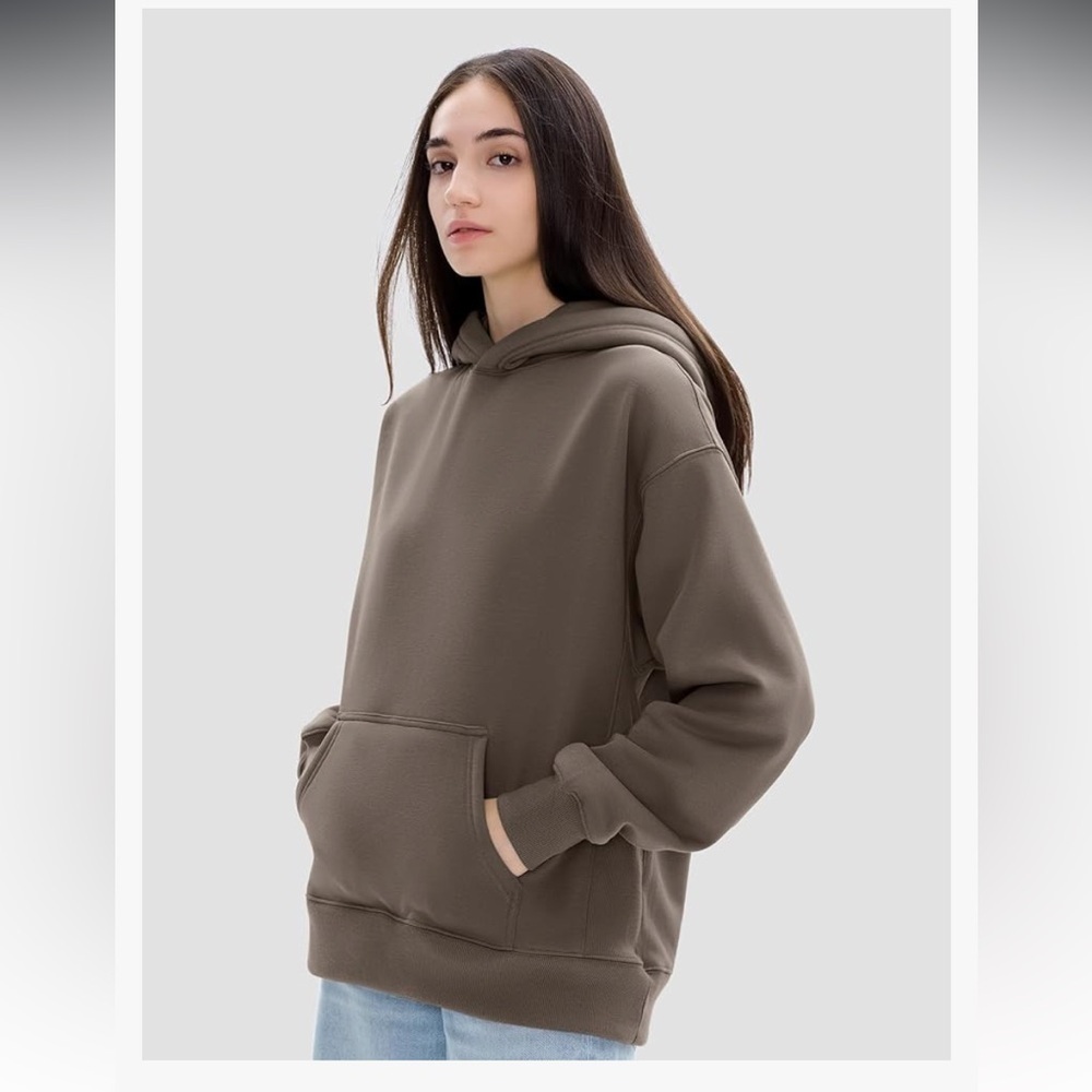 PUMIEY Womens Oversized Hoodies Cozy Fleece Sweatshirt with Pocket Long … - Picture 4 of 9